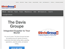 Tablet Screenshot of davisgroupe.com